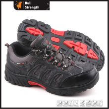 Chaussures de sécurité industrielle en cuir avec semelle en caoutchouc de ciment (SN5160)