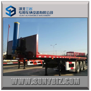 40 Ft 3axle Container Flatbed Dump Semi-Trailer