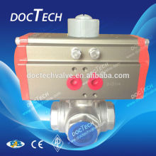 Pneumatic Tee Internal Thread Ball Valve