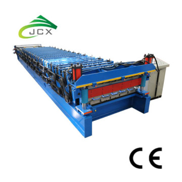 Galvanized double layer roof panel machine