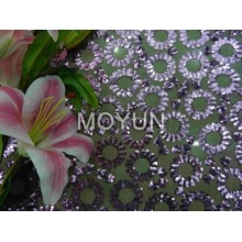 POLY MESH AVEC 3MM SEQUIN EMBD 50/52 "