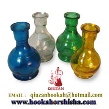 Transparent Colored Glass Shisha Vase Hookah Bottle