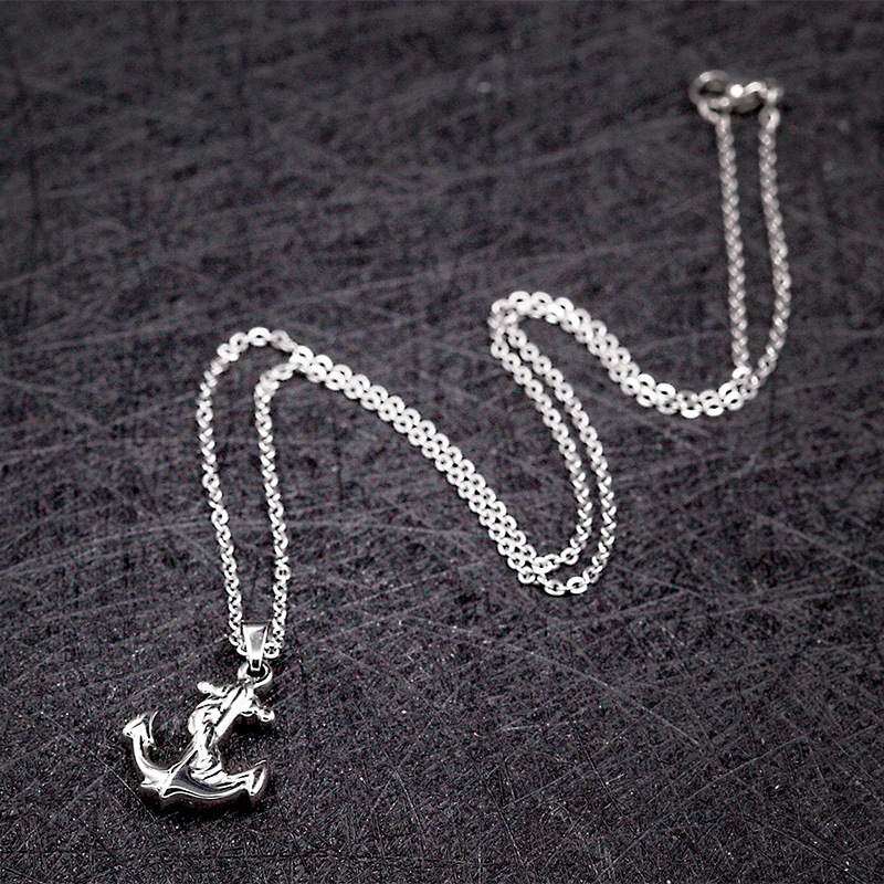 Gold Plated Stainless Steel Anchor Jewelry Set