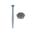 Ground Screw Piles with Hexagon Flange