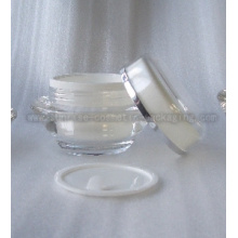 50g Empty Transparent Saucer Shape Cosmetic Jar