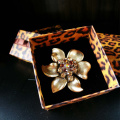 Leopard Stripe Custom Paper Gift Box for Jewelry