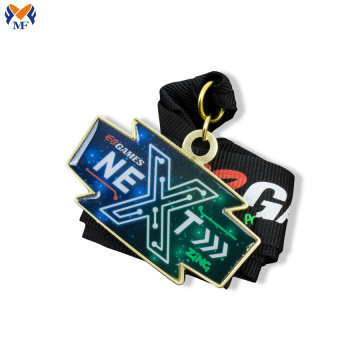 Custom design metal medal with stickers