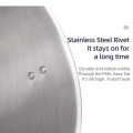 Stainless steel soup pot for restaurants