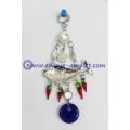 Evil Eye with Lucky Fish Amulet or Hanging Decoration Ornament