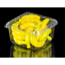 Plastic box for packaging fresh fruits