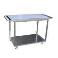 Stainless Steel Acrylic Sheet Veterinary Stretcher Trolley