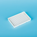 96-well PCR Plates, Skirted, White frame, Clear wells