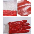 Orange PVC Gloves with Acrylic Boa Liner Gloves Dpv113