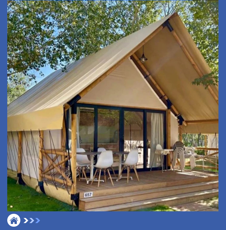 Wooden Safari Tent House Wooden Safari Tent House
