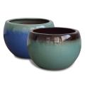 Vasos de cerâmica envidraçados grandes vidros de terracota