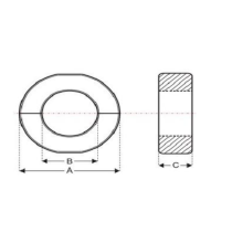 Sendust Magnets Allan Ring Ferrite Black Core