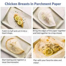Roast Fish Food Grade Greaseproof Silicone Baking Paper Sheets Customized Parchment Paper Sheet Baking Suppliers Paper