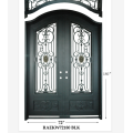 Modern Factory Double Entry Wrought Iron Doors