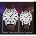 Watch Manufacture Quartz Leather Strap Pareja reloj