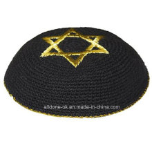 Customized Hand Crochet Kippah, Knitted Kippot Yarmulke, Knitted Kippah