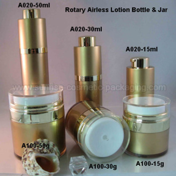 Or tour rotative de presse Airless Lotion biberon petit pot