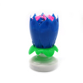 Magic Lotus cake flower birthday music candle