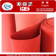 CE Approved Nonwoven Needle Punch Polyester Plain Carpet for Wedding