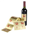 Embossing Surface Logo Wine Bottle Label Sticker