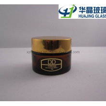 30g 50g Logo Printing Amber Glass Cream Jar