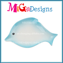 Cute Fish Shaped Colored Ceramic Ring Dish