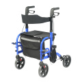 Folding Portable Rollator & Wheel Chair with Seat