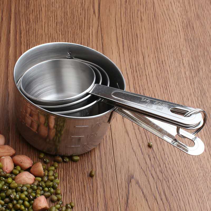 18/0 Stainless Steel Measuring Cup Set