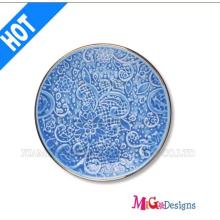 Colored Glazing Ceramic Ring Dish for Jewelry