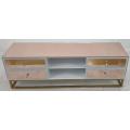 Rose gold mirror MDF painting TV unit