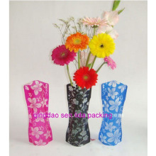 Personalize vasos de flores plásticas dobráveis