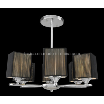 Lampe suspension / lustre en satin en tissu (P-8116/6)