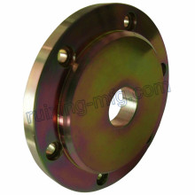 CNC personalizado girando virou usinagem parte flange de aço com cor arco-íris