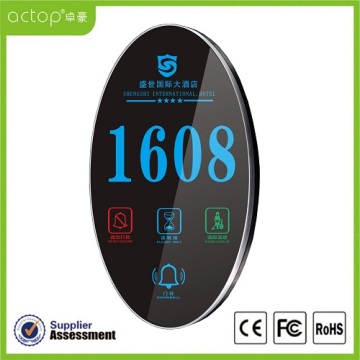 Hotel Electronic Room Number Sign Door Plate