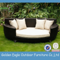 Outdoor PE Rattan runden Daybed