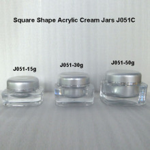 Silver Cream Jar 15ml 30ml 50ml