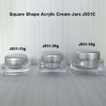 Silber Creme Glas 15ml 30ml 50ml