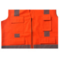 Safety vest with reflective X on back