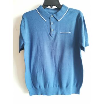 Männer Baumwoll Yard Polo -Hemd