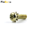 Brass Phillips Pan Head SEMS Screws with External Tooth Washer