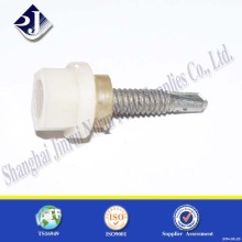 PTFE Plastic hex flange drilling screw