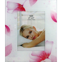 Belle fleur verre Photo Frame