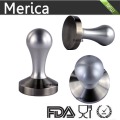 Aço inoxidável metal prata café tamper