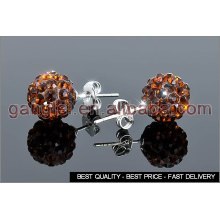 Pendientes bola Shamballa