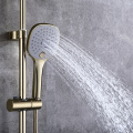 3 Way Exposed Bathroom Shower Mixer in Gold