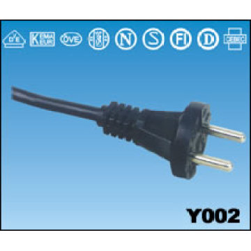 Y002 TYPE European VDE Power Plug